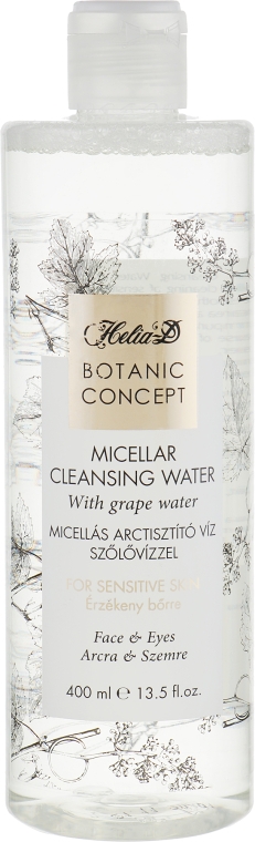 Мицеллярная вода с виноградной водой - Helia-D Botanic Micellar Water — фото N2