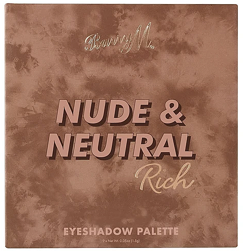 Палетка тіней для повік - Barry M Nude & Neutral Eyeshadow Palette — фото N2