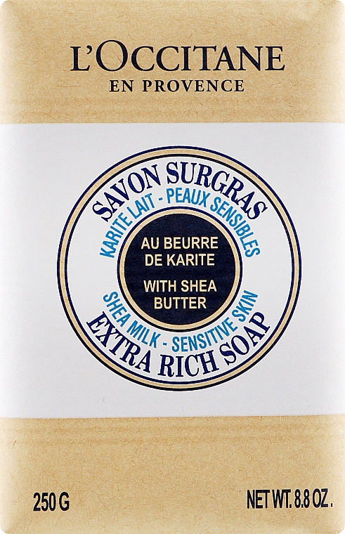 Мило - L'occitane Shea Butter Extra Gentle Soap Milk — фото N3