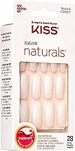 Набір накладних нігтів із клеєм, натуральні - Kiss Nails Naturals — фото N4
