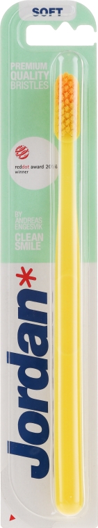 Зубная щетка Clean Smile, мягкая, желтая - Jordan Clean Smile Soft