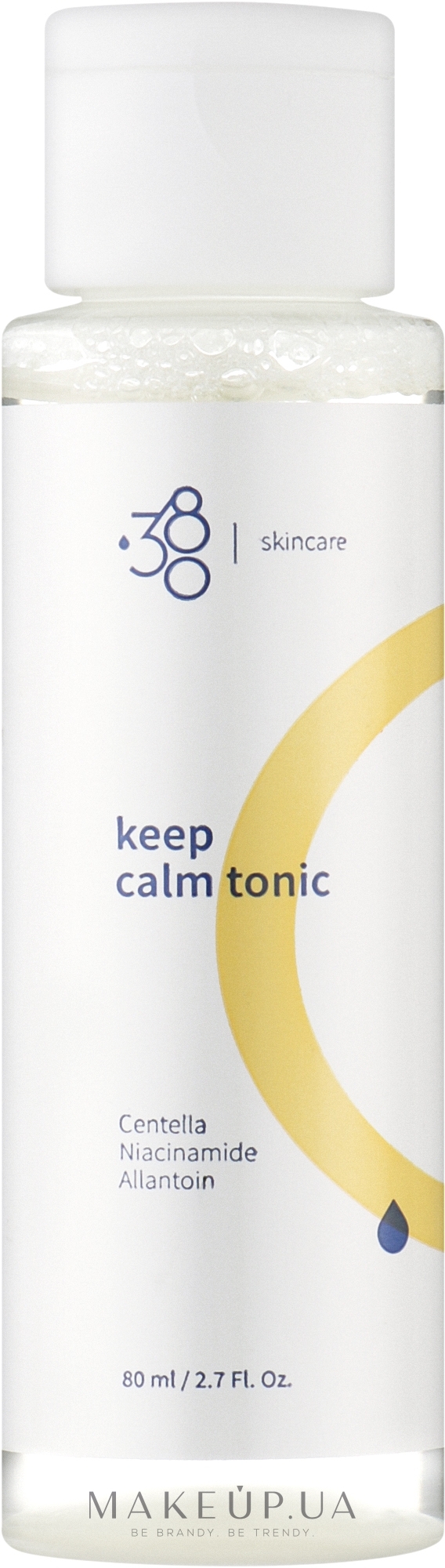 Заспокійливий тонік з центелою для обличчя - 380 Skincare Tonic — фото 80ml