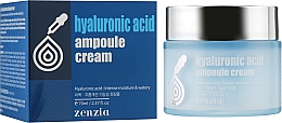 Крем для лица с гиалуроновой кислотой - Zenzia Hyaluronic Acid Ampoule Cream — фото N1