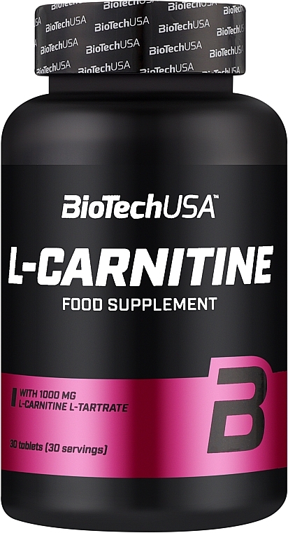 L-карнітин у таблетованій формі, 1000 мг - BiotechUSA L-Carnitine — фото N1