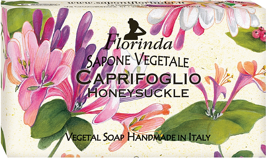 Мыло натуральное "Жимолость" - Florinda Sapone Vegetale Honeysukle — фото N1