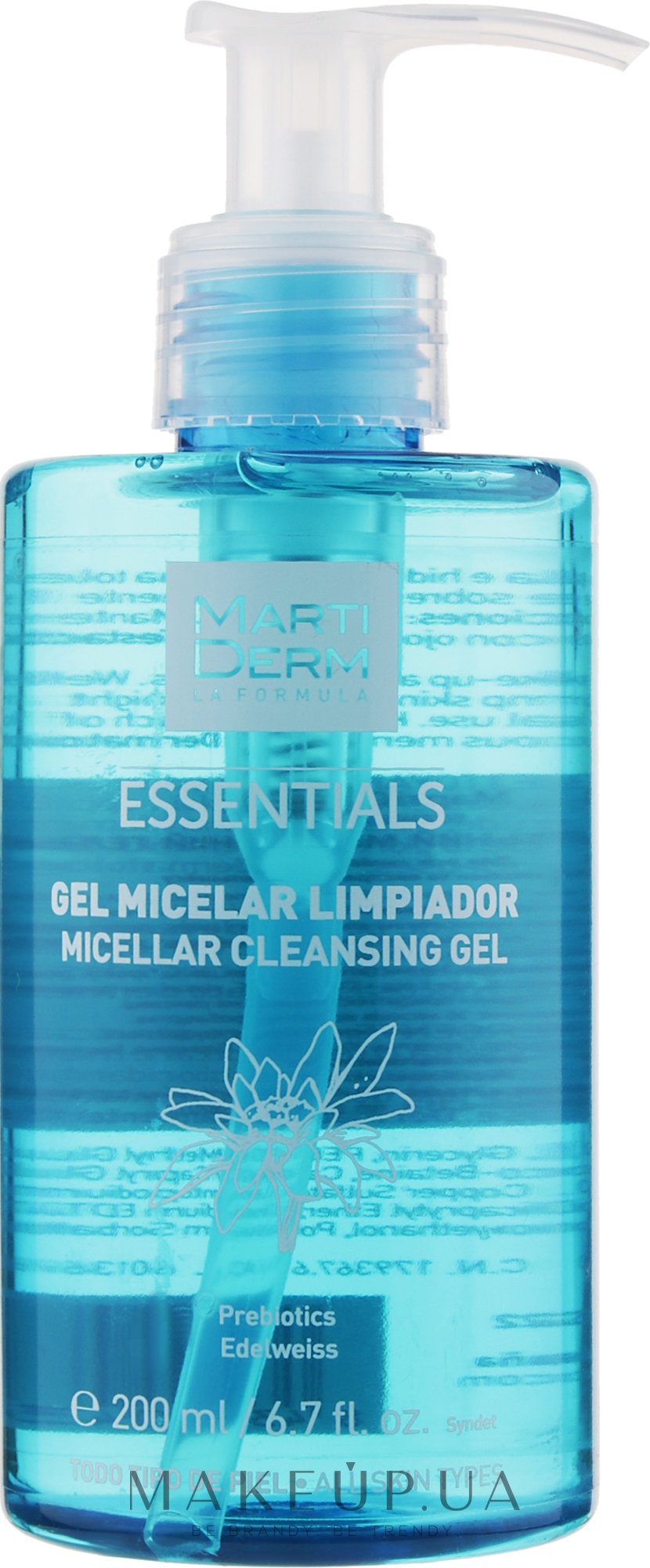 Очищающий мицеллярный гель - MartiDerm Essentials Micellar Cleansing Gel — фото 200ml