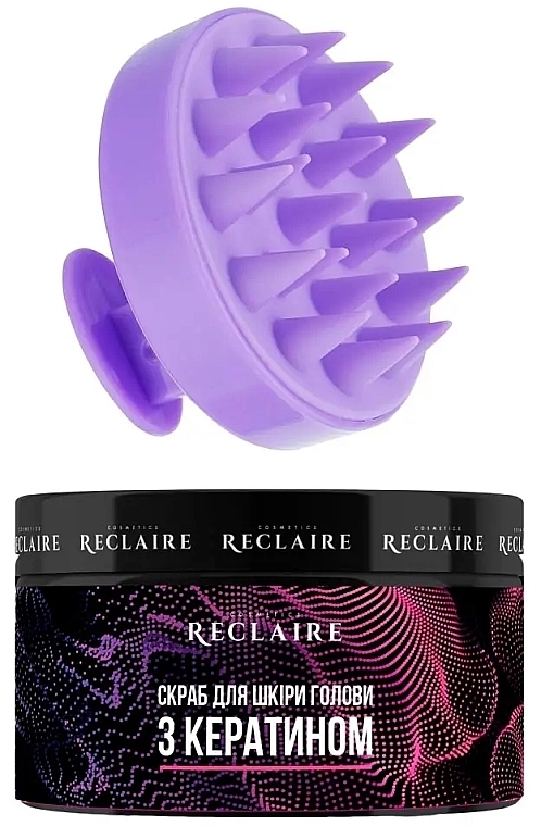 Набор для кожи головы с щеткой - Reclaire (h/scrab/200ml + massager/1pc) — фото N3