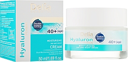 Крем интенсивно увлажняющий против морщин 40+ - Delia Hyaluron Fusion Anti-Wrinkle-Intensive Moisturising Day and Night Cream 40+ — фото N1