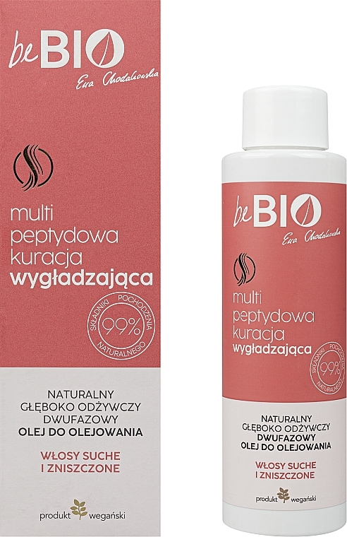 Питательное масло для волос с биопептидами - BeBio  — фото N1