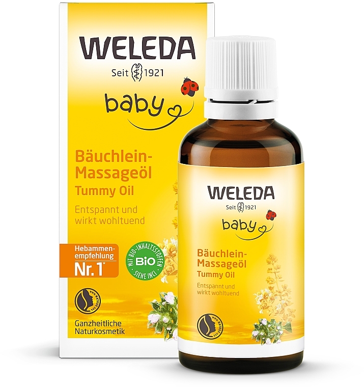 Масло от вздутия животика у младенцев - Weleda Baby-Bauchleinol — фото N2