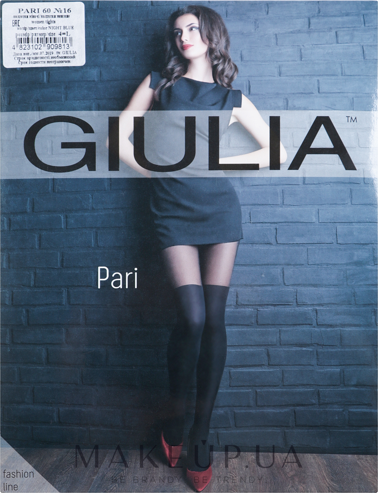 Колготки для женщин "Pari 16" 60 Den, night blue - Giulia — фото 4