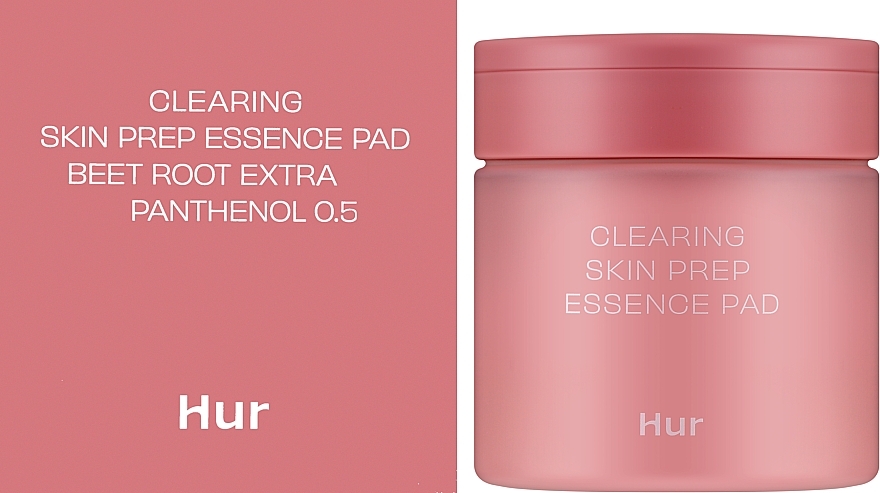 Отшелушивающие пэды с кислотами и экстрактом свеклы - House of Hur Clearing Skin Prep Essence Pad — фото N2