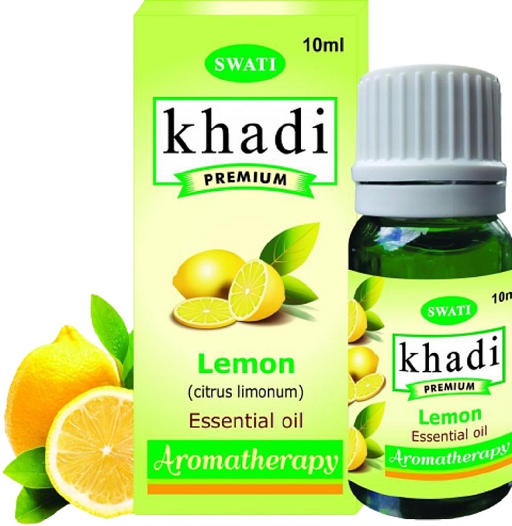 Чиста ефірна олія "Лимон" - Khadi Swati Premium Pure 100% Essential Oil Lemon — фото N1