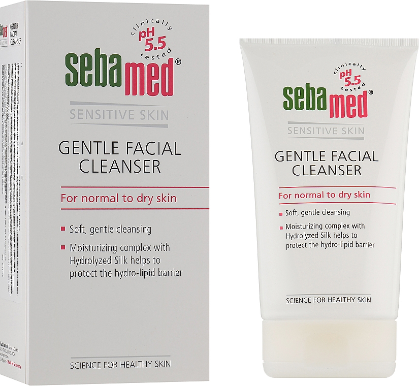 Очищающее средство для нормальной и сухой кожи - Sebamed Facial Cleanser For Normal & Dry Skin