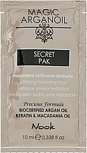 Парфумерія, косметика Зволожувальна маска для волосся - Nook Magic Arganoil Secret Pak (пробник)