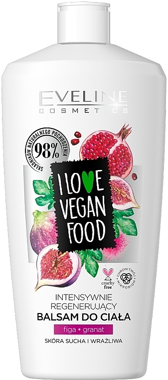 Бальзам для тела "Инжир и Гранат" - Eveline Cosmetics I Love Vegan Food Body Balm — фото N1