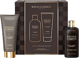 Парфумерія, косметика Набір - Baylis & Harding Black Pepper & Ginseng Men's Luxury Bathing Duo Gift Set (shm/300ml + sh/gel/200ml)