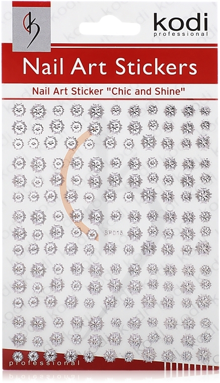 Наклейки для дизайна ногтей - Kodi Professional Nail Art Stickers SP015 — фото N1