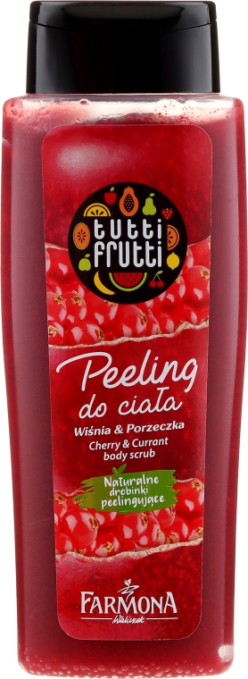 Гель-пилинг "Вишня и смородина" для душа - Farmona Tutti Frutti Cherry & Currant Shower Peeling