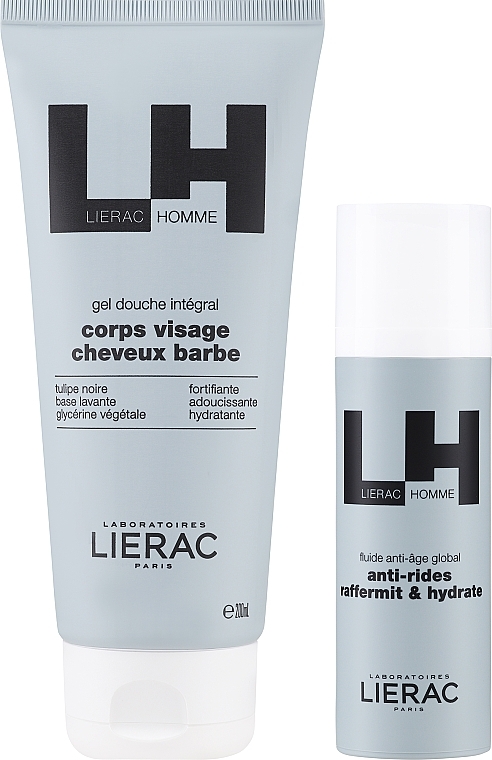 Набір - Lierac Homme The 3 in 1 Essential Products (fluid/50ml + sh/gel/200ml) — фото N2