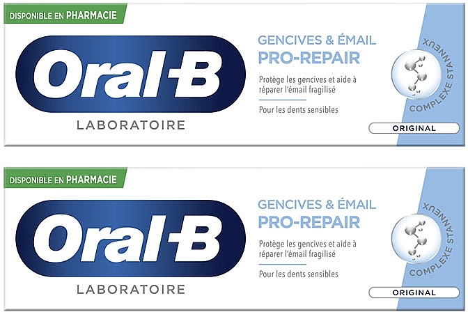 Набор - Oral-b Gum & Enamel Repair Original (toothpaste/2x75ml) — фото N1