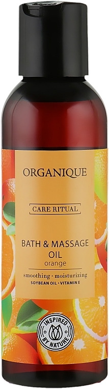 УЦЕНКА Масло для ванны и массажа "Апельсин" - Organique HomeSpa Organique Bath & Massage Oil * — фото N1