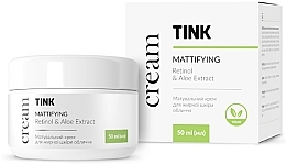 Матирующий крем для жирной кожи лица - Tink Mattifying Retinol & Aloe Extract Cream — фото N1