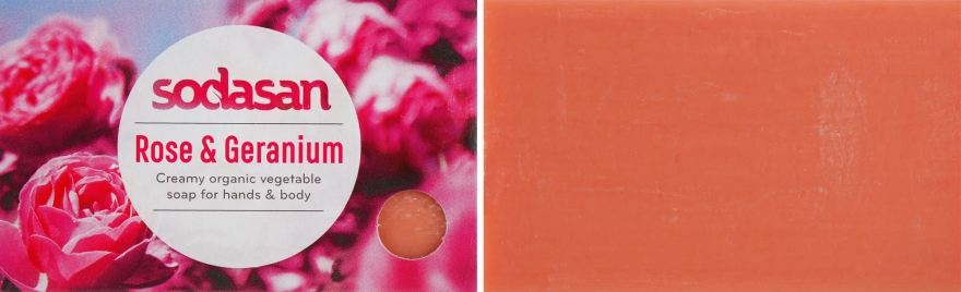Мило-крем для рук та тіла - Sodasan Cream Wild roses Soap — фото N2