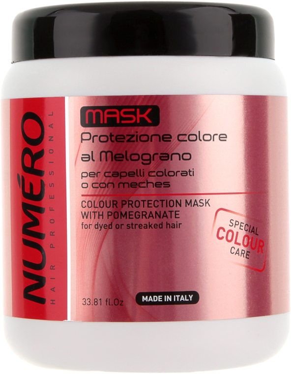 Маска для захисту кольору волосся з екстрактом граната - Brelil Professional Numero Colour Protection Mask — фото N3