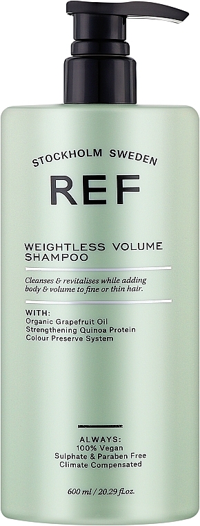 Шампунь для объема волос, pH 5,5 - REF Weightless Volume Shampoo — фото N1