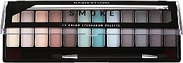 Палетка тіней для повік, smoke - Magic Studio 12 Eyeshadow Palette Versatile — фото N1