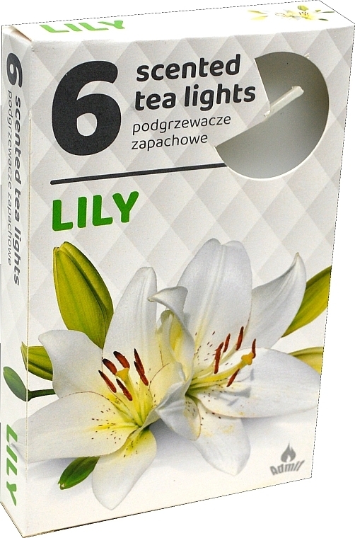 Чайные свечи "Лилия", 6 шт. - Admit Scented Tea Light Lily — фото N1