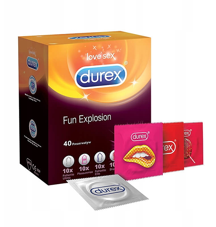 Набір - Durex Fun Explosion (4х10pcs) — фото N1
