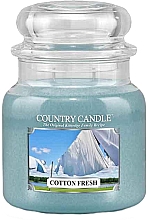 Парфумерія, косметика Ароматична свічка в банці - Country Candle Cotton Fresh
