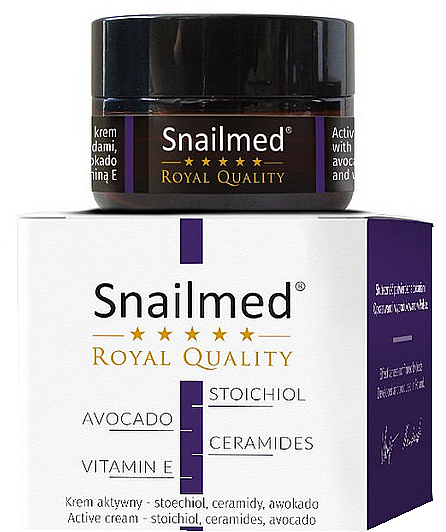 Активний крем проти зморщок для чоловіків - Snailmed Royal Quality Active Cream — фото N1