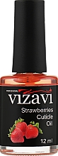 Олія для кутикули "Полуниця" - Vizavi Professional Cuticle Oil — фото N1