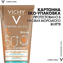 Солнцезащитное увлажняющее молочко для кожи лица и тела - Vichy Capital Soleil Solar Eco-Designed Milk SPF 50+ — фото N4