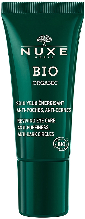 Крем для кожи вокруг глаз - Nuxe Bio Organic Reviving Eye Care Anti-Puffiness Anti-Dark — фото N1