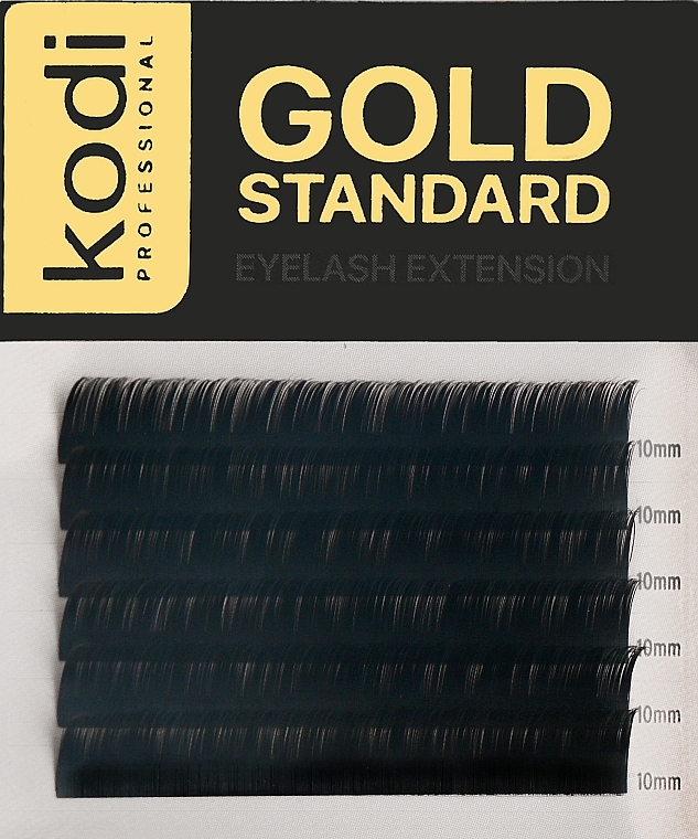 Накладні вії Gold Standart C 0.07 (6 рядів: 10 мм) - Kodi Professional — фото N1