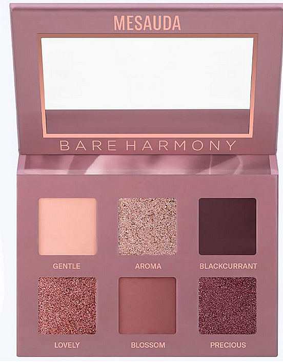 Палетка теней для век - Mesauda Bare Harmony 2.0 Palette Tender Mauve — фото N1