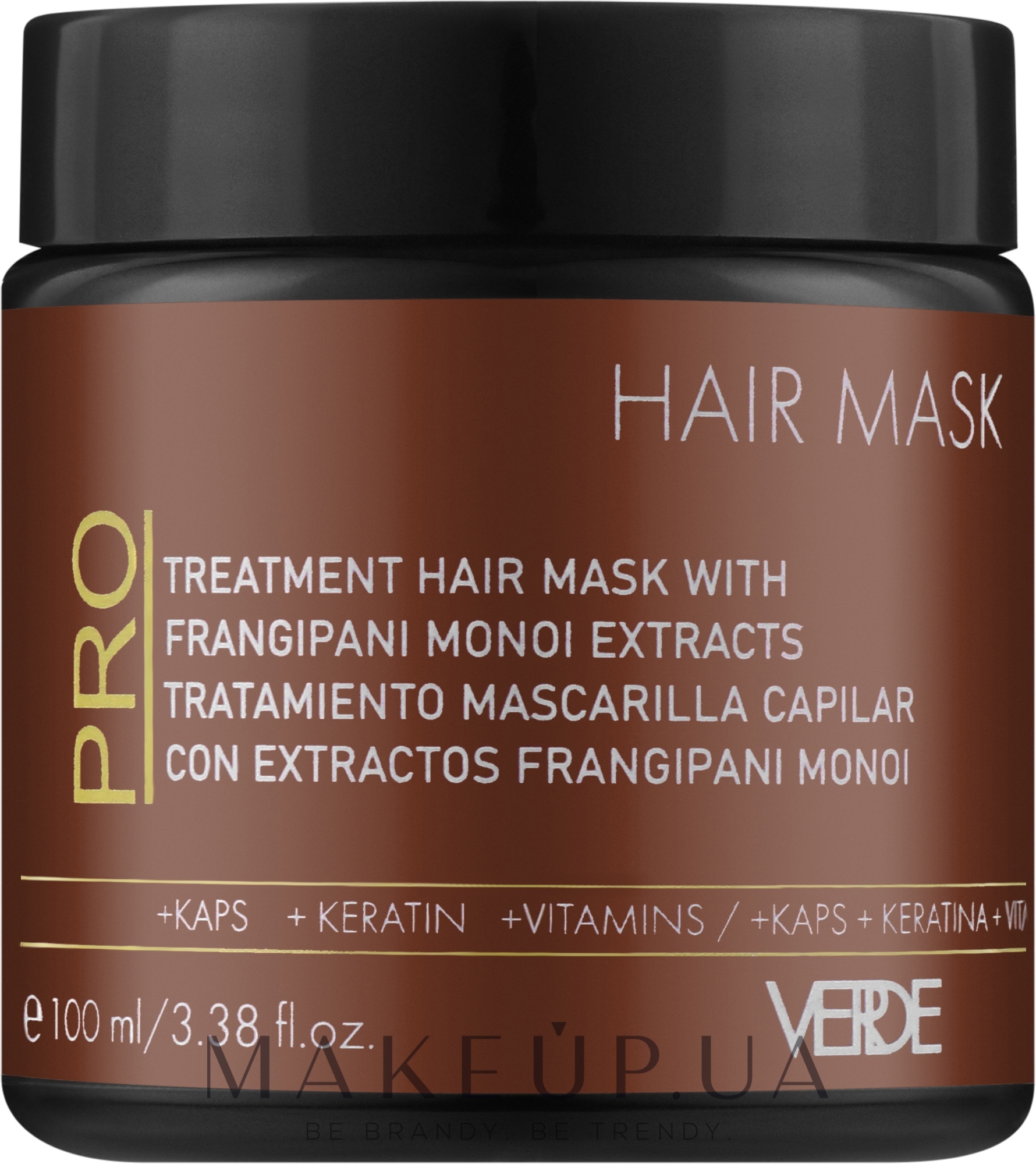 Маска для волосся з маслом франжіпані - Verde Hair Mask — фото 100ml