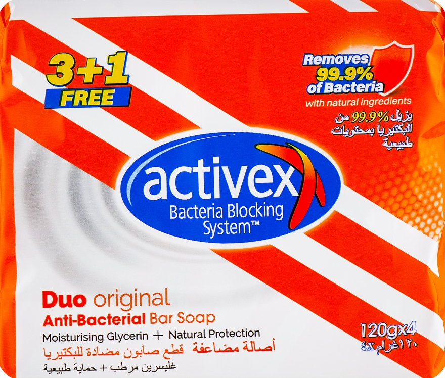 Мило антибактеріальне 2в1 - Activex Duo Original — фото N2