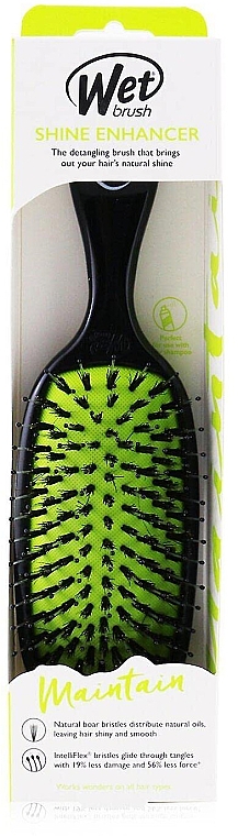 Расческа для блеска волос - Wet Brush Shine Enhancer Brush Black — фото N2