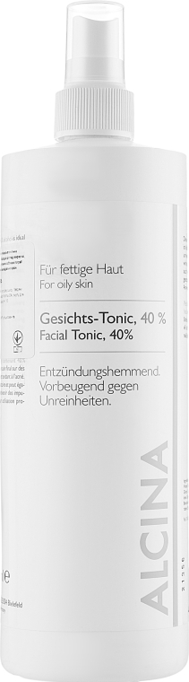 Тонік для обличчя зі вмістом спирту - Alcina Gesichts-Tonic Mit Alkohol 40% — фото N1