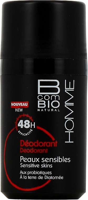 Роликовый дезодорант - BcomBIO Homme Deodorant 48h Triple Action — фото N1