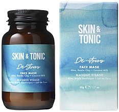 Парфумерія, косметика Маска для сухої шкіри обличчя - Skin & Tonic De-Stress Face Mask