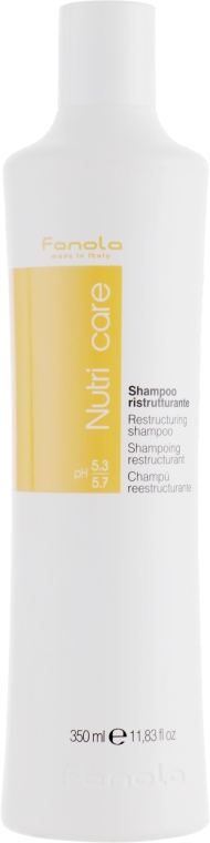 Реструктуризуючий шампунь для сухого волосся - Fanola Nutry Care Restructuring Shampoo — фото N3
