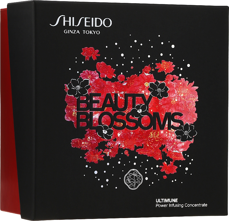 Набор - Shiseido Beauty Blossoms Ultimune Power Infusing Concentrate Set (f/conc/50ml + eye/conc/3ml + softner/30ml + foam/15ml) — фото N1