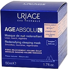 Відновлювальна нічна маска для обличчя - Uriage Age Absolu Redensifying Sleeping Mask — фото N2