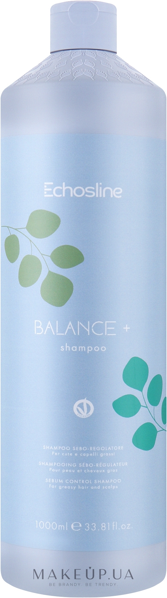 Себорегулирующий шампунь - Echosline Balance Plus Shampoo — фото 1000ml
